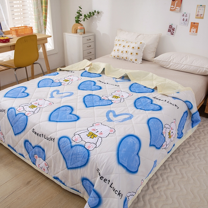 91家纺网 家纺一手货源 找家纺 （总）富艺隆 2025新款超声波亲肤绒夏被夏凉被直播爆款超声波夏被空调被