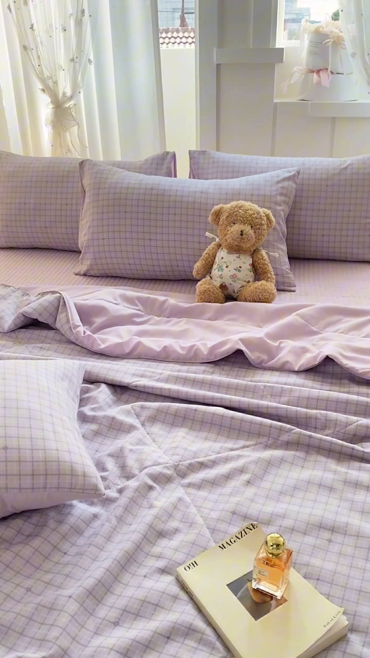 91家纺网 家纺一手货源 找家纺 2025新款针织双层纱夏被床盖四件套单夏被单床盖单品 月半弯