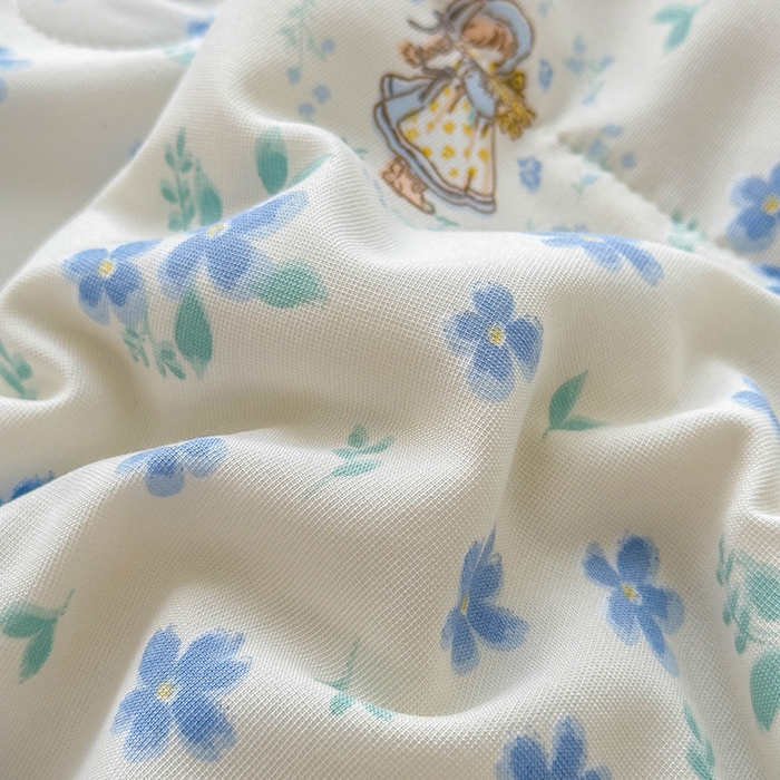 91家纺网 家纺一手货源 找家纺 宝士康家纺 2025新款10A抗菌针织夏被四件套 兰朵朵