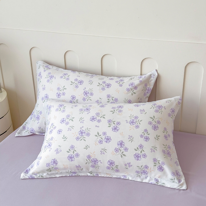 91家纺网 家纺一手货源 找家纺 宝士康家纺 2025新款10A抗菌针织夏被四件套 紫藤花开