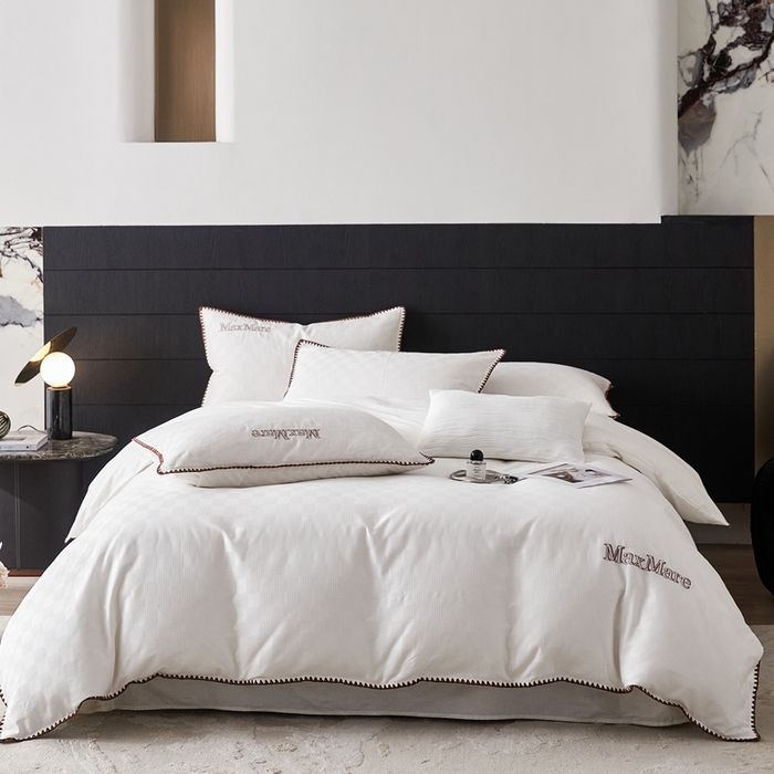 91家纺网 家纺一手货源 找家纺 苹果星家纺 2025新款全棉华夫格四件套 白