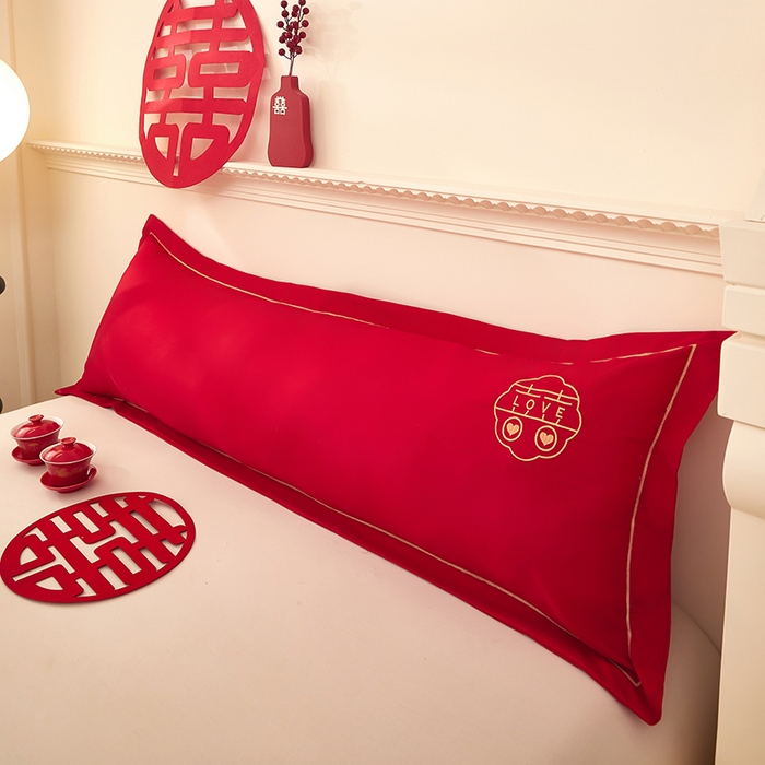 91家纺网 家纺一手货源 找家纺 三盛源 2025新款不起球高支高密不掉色长枕套 长枕套-花样三喜