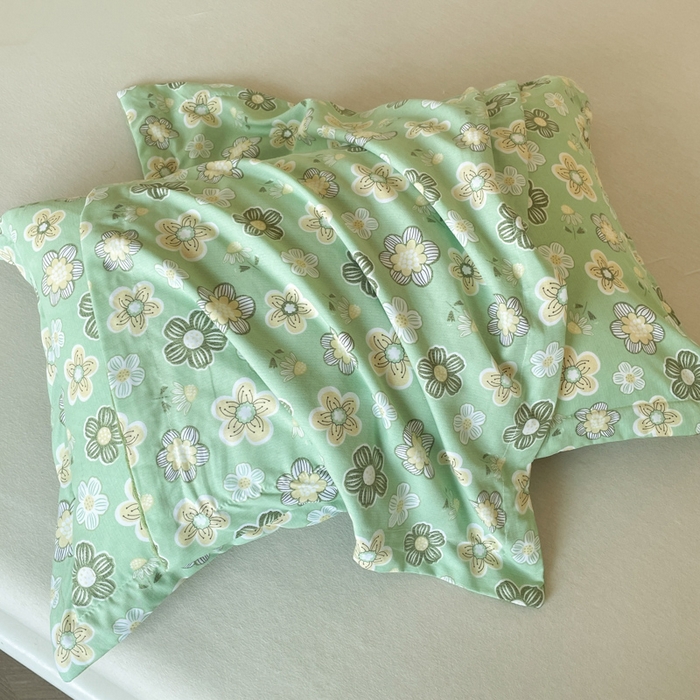 91家纺网 家纺一手货源 找家纺 宝士康家纺 2025新款10A抗菌双层纱豆豆绒夏被 花开半夏