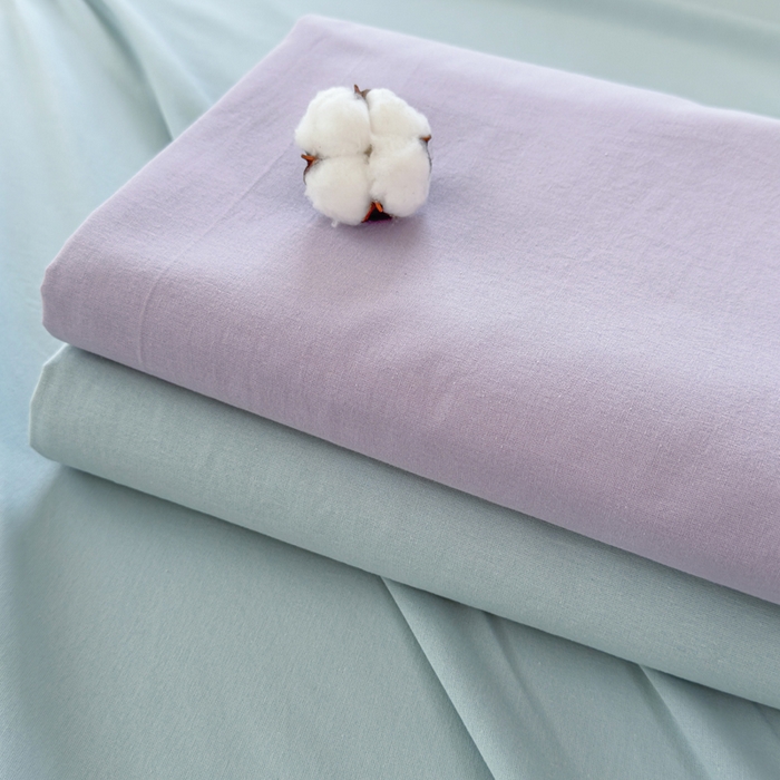 91家纺网 家纺一手货源 找家纺 2025新款全棉A类简约素色水洗棉纯棉单床笠 繁星蓝