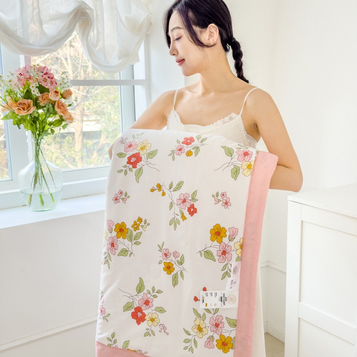 91家纺网 家纺一手货源 找家纺 曲之慕新款13372里外全棉夏被 草田