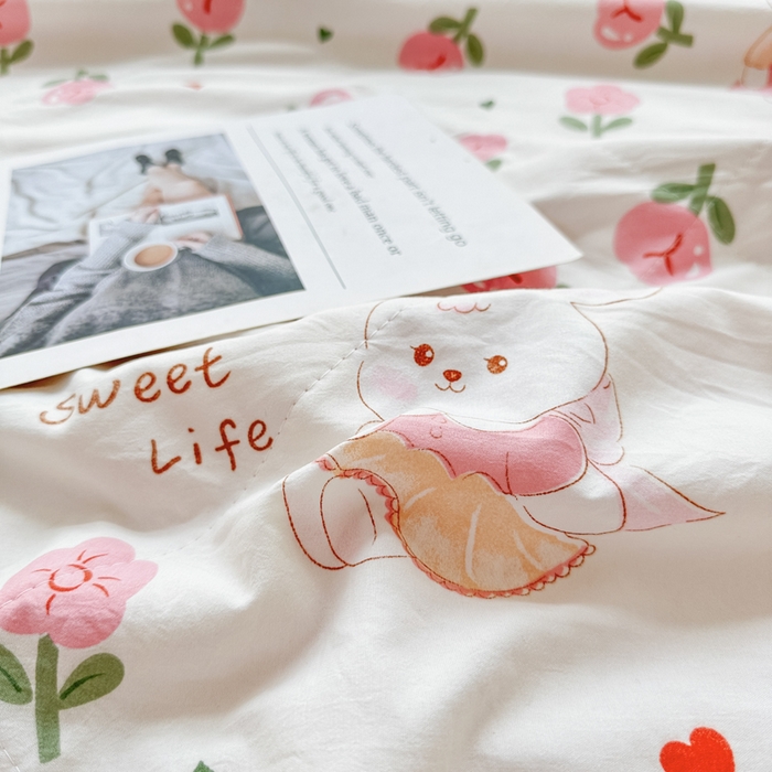 91家纺网 家纺一手货源 找家纺 （总）富艺隆 2025新款A类水洗棉双层纱夏被水洗棉麻空调被直播爆款大豆夏被