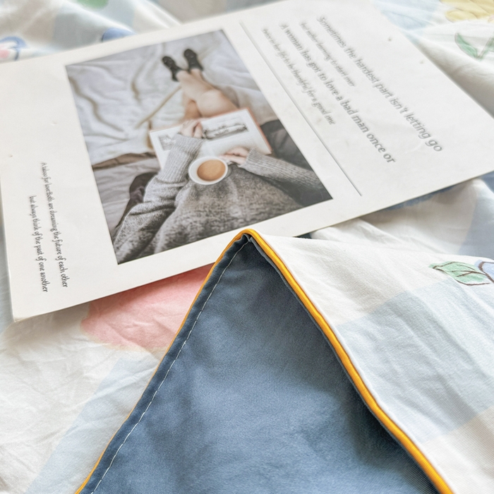 91家纺网 家纺一手货源 找家纺 富艺隆 2025新款A类水洗棉双层纱夏被水洗棉麻空调被直播爆款大豆夏被 莫里森林