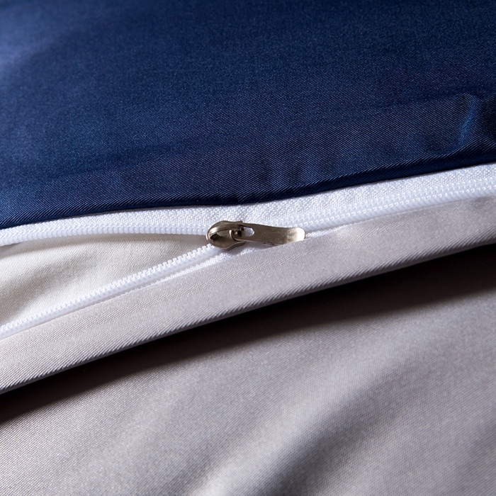 91家纺网 家纺一手货源 找家纺 爵仕家纺 2025新款轻奢潮牌水洗真丝四件套 蓝森林