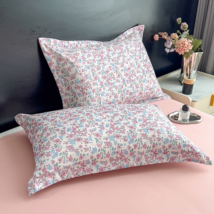 91家纺网 家纺一手货源 找家纺 宝士康家纺 2025新款10A抗菌双层纱印花夏被 紫苑