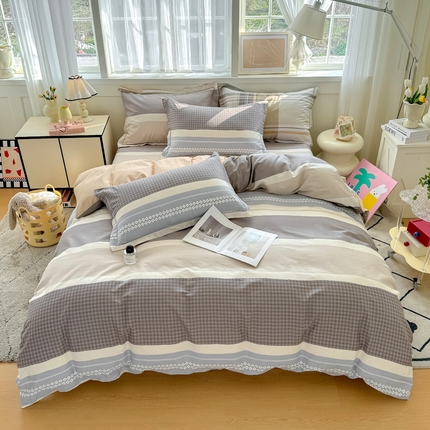 91家纺网 家纺一手货源 找家纺 （总）红粉佳人家纺 2025新款12868纯棉系列全棉四件套