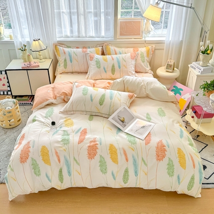 91家纺网 家纺一手货源 找家纺 （总）红粉佳人家纺 2025新款12868纯棉系列全棉四件套