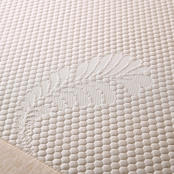 91家纺网 家纺一手货源 找家纺 尚品凤凰 2025新款小清新凉感超柔冰豆席凉席平铺款床笠款 飘羽-卡其