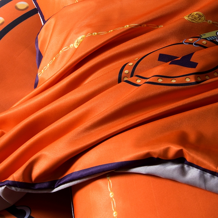 91家纺网 家纺一手货源 找家纺 爵仕家纺 2025新款轻奢潮牌水洗真丝四件套 玩具马