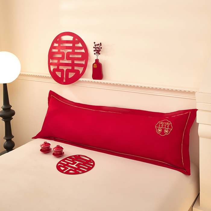 91家纺网 家纺一手货源 找家纺 三盛源 2025新款不起球高支高密不掉色长枕套 长枕套-花样三喜