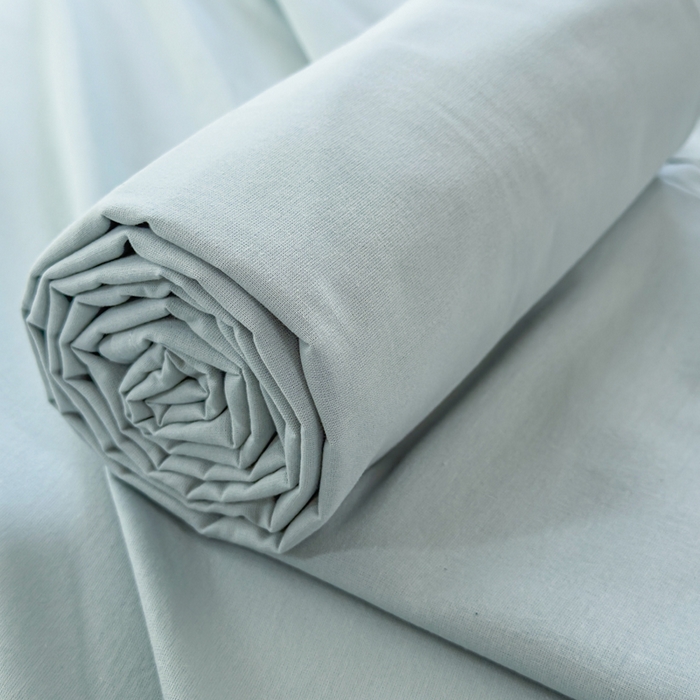 91家纺网 家纺一手货源 找家纺 2025新款全棉A类简约素色水洗棉纯棉单床笠 繁星蓝