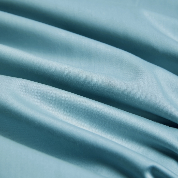 91家纺网 家纺一手货源 找家纺 秀色家纺 2024新品 A类100支双股长绒棉单品床笠 梦易-雾霾蓝