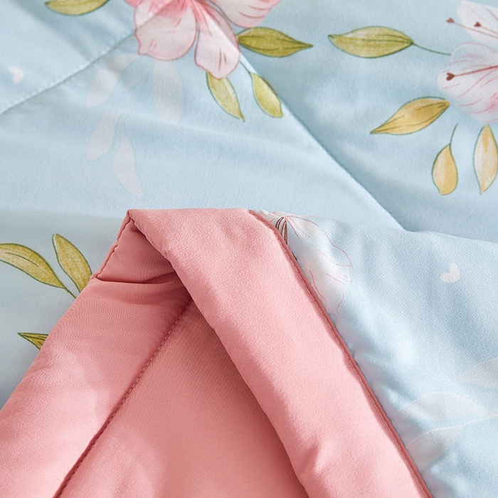 91家纺网 家纺一手货源 找家纺 海洋家纺 2025款水洗棉纯棉花夏凉被全棉花印花夏被空调被薄被子 铭香兰