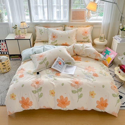 91家纺网 家纺一手货源 找家纺 （总）红粉佳人家纺 2025新款12868纯棉系列全棉四件套