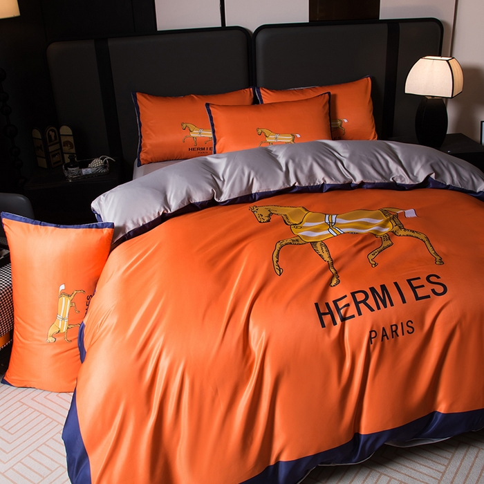 91家纺网 家纺一手货源 找家纺 爵仕家纺 2025新款轻奢潮牌水洗真丝四件套 皇家马