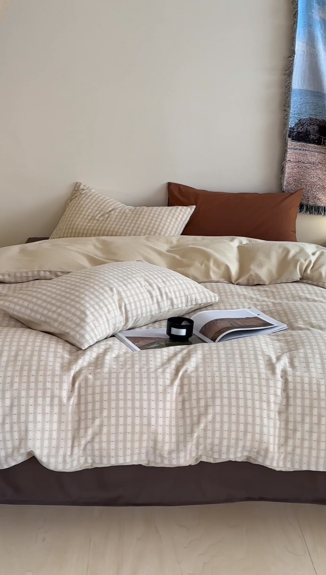 91家纺网 家纺一手货源 找家纺 例外Home 2025春夏新款全棉纯棉色织提花四件套-星辰 星辰-奶咖 会员-10