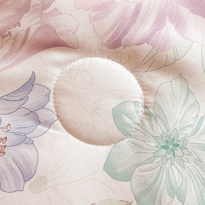 91家纺网 家纺一手货源 找家纺 宝士康家纺 2025新款水洗棉超声波压花夏被 被子被芯 春风十里