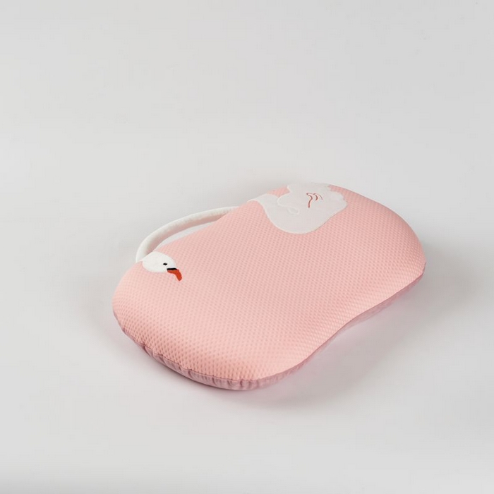 91家纺网 家纺一手货源 找家纺 芯链 2025新款凉感豆猫肚枕记忆枕枕头枕芯-天鹅款 天鹅款-蓝