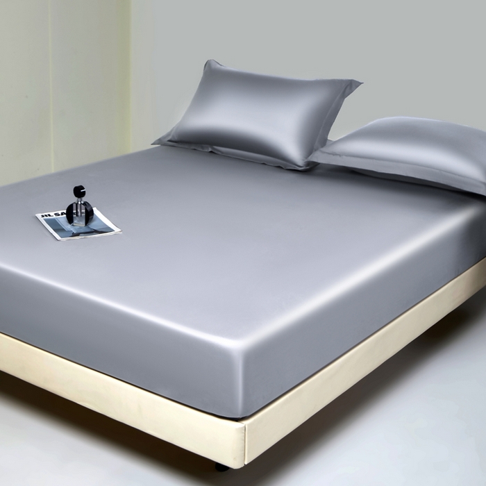 91家纺网 家纺一手货源 找家纺 秀色家纺 2024新品 A类100支双股长绒棉单品床笠 梦易-典雅灰