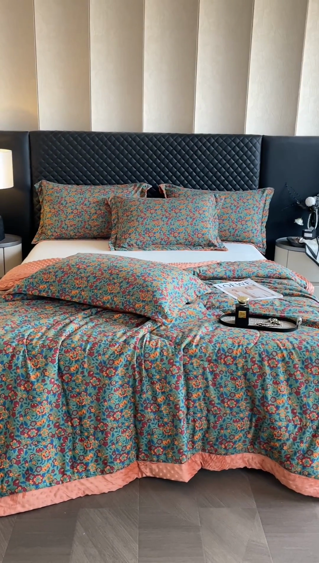 91家纺网 家纺一手货源 找家纺 宝士康家纺 2025新款10A抗菌双层纱豆豆绒夏被 艾维