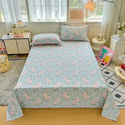 91家纺网 家纺一手货源 找家纺 （总）红粉佳人家纺 2025新款12868纯棉系列全棉单床单