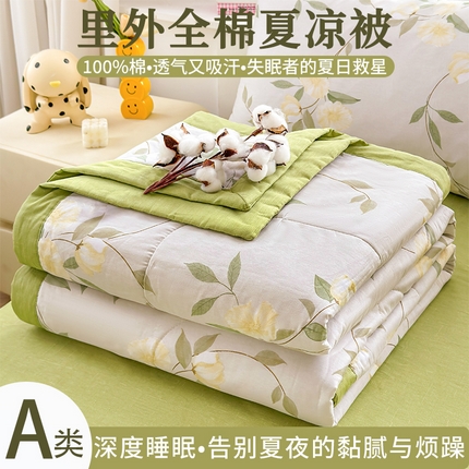 91家纺网 家纺一手货源 找家纺 （总）思雅庭 2025新款里外全棉夏被新疆棉花夏凉被空调被