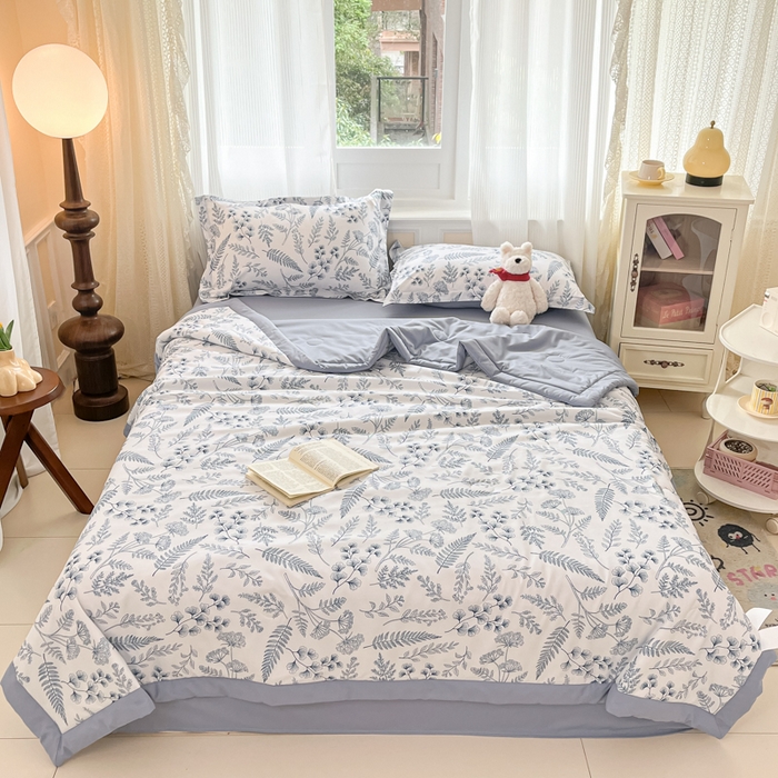 91家纺网 家纺一手货源 找家纺 （总）宝士康家纺 2025新款水洗棉超声波压花夏被 被子被芯