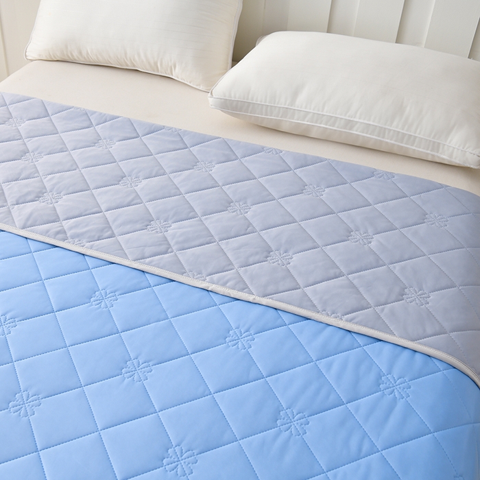 91家纺网 家纺一手货源 找家纺 眠多宝 2025新款冰激凌凉感丝纯色夏被被子被芯（跨境电商） 冰河蓝