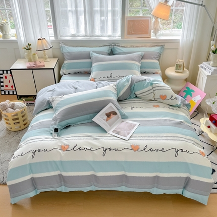 红粉佳人家纺 2025新款12868纯棉系列全棉四件套 心悦