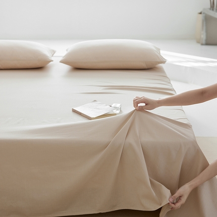 91家纺网 家纺一手货源 找家纺 2025新款A类40S全棉糯感大雁纹提花单品床单 月光灰