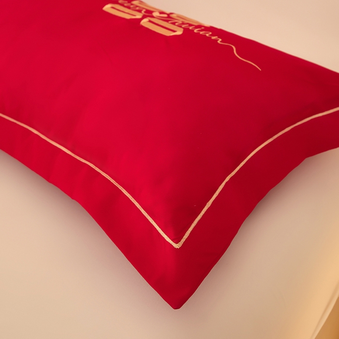 91家纺网 家纺一手货源 找家纺 三盛源 2025新款不起球高支高密不掉色长枕套 长枕套-比翼双飞