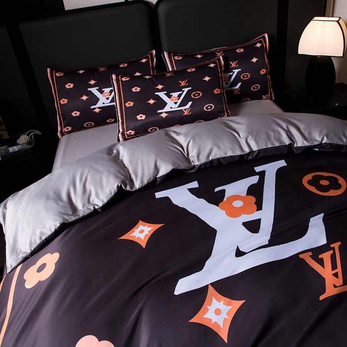 91家纺网 家纺一手货源 找家纺 爵仕家纺 2025新款轻奢潮牌水洗真丝四件套 挪威咖