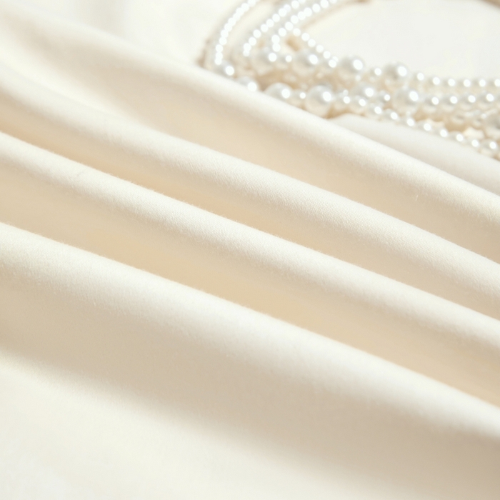 91家纺网 家纺一手货源 找家纺 秀色家纺 2024新品 A类100支双股长绒棉单品床笠 梦易-皓月白