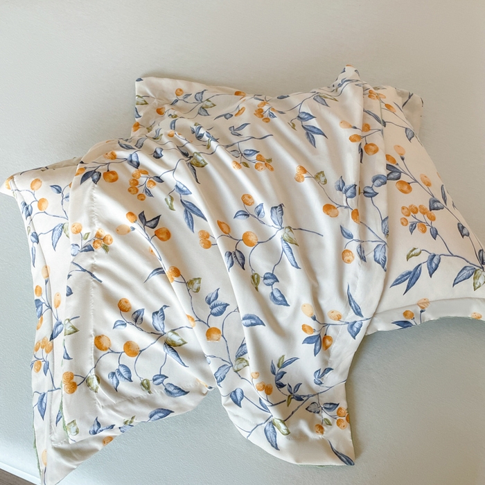 91家纺网 家纺一手货源 找家纺 宝士康家纺 2025新款10A抗菌双层纱豆豆绒夏被 金桔