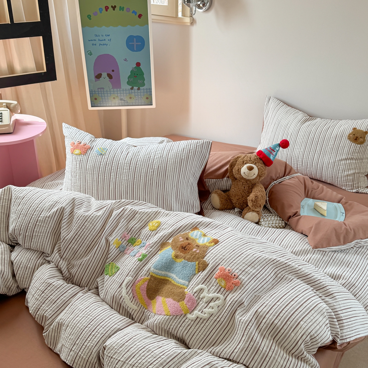 91家纺网 家纺一手货源 找家纺 （总）柚子 2025春夏新款全棉纯棉提花毛巾绣四件套