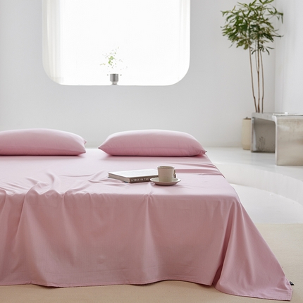 2025新款A类40S全棉糯感大雁纹提花单品床单 肉粉