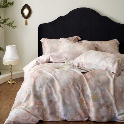 91家纺网 家纺一手货源 找家纺 （总）金奇达家纺 2025新款竹玉清丝四件套-雅韵【标准号全网控价（折后券后）不低于元228元】