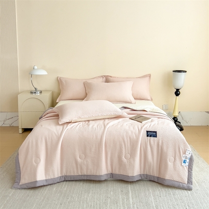 91家纺网 家纺一手货源 找家纺 （总）宝士康家纺 2025新款10A抗菌泡泡棉大豆夏被 被子被芯