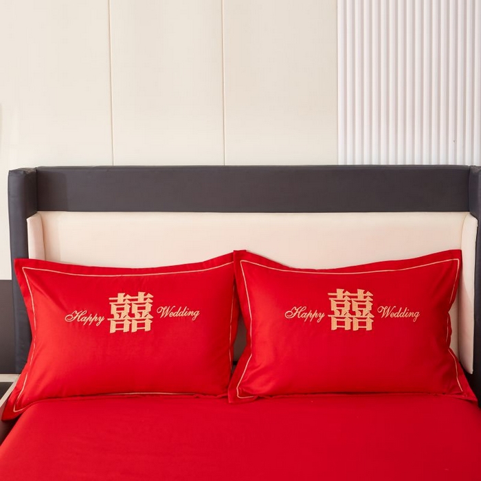 91家纺网 家纺一手货源 找家纺 三盛源 2025新款亲肤舒适不掉色枕套 龙凤呈祥