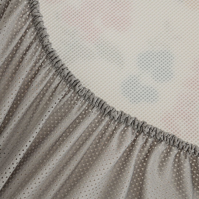 91家纺网 家纺一手货源 找家纺 简一 2025新款A类碳光印花数码冰丝凉席系列-床笠款 秋日细雨