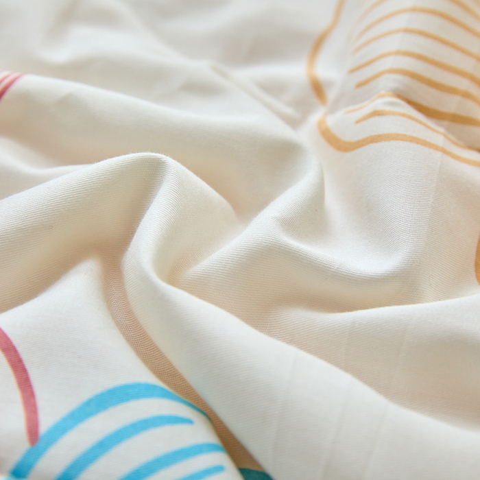 91家纺网 家纺一手货源 找家纺 宝士康家纺 2025新款10A抗菌全棉夏被四件套（床笠款） 缤纷