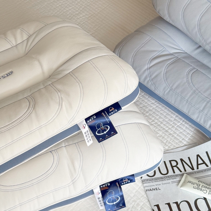 91家纺网 家纺一手货源 找家纺 伟邦枕芯 2025新款0压深睡决明子枕头枕芯 灰色48*74cm/只