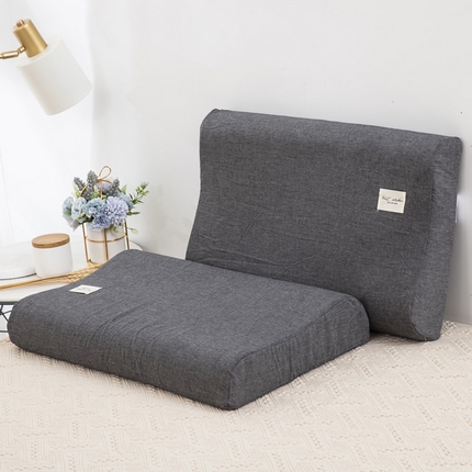 91家纺网 家纺一手货源 找家纺 大黄蜂家居家纺 2025新款全棉水洗棉乳胶枕套 低调灰