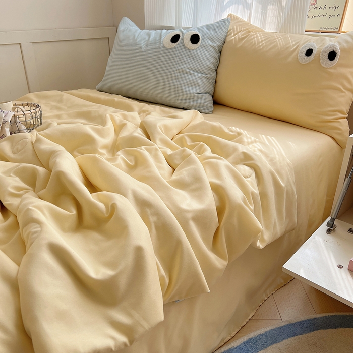 91家纺网 家纺一手货源 找家纺 慕尚家纺 2025新款大眼萌仔夏被 大眼萌 黄蓝格