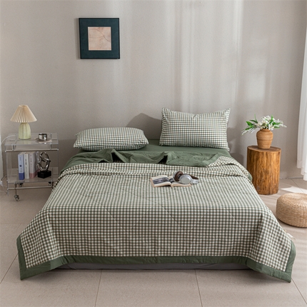 91家纺网 家纺一手货源 找家纺 （总）天瑜  2024全棉A类色织水洗棉夏被棉花芯纯棉夏凉被空调被