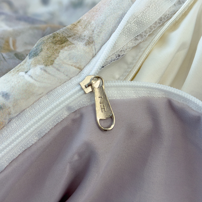 91家纺网 家纺一手货源 找家纺 竹合 2025新款数码印花轻奢凉感四件套莫奈